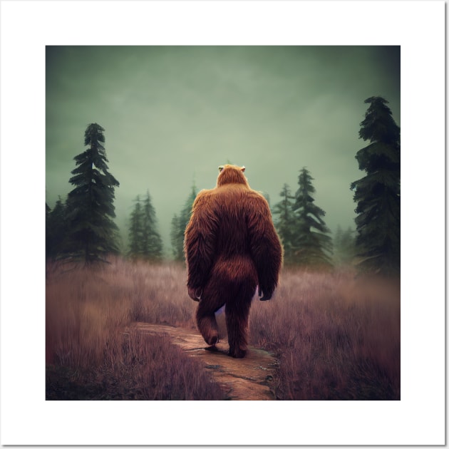 Sasquatch in Nature Wall Art by Grassroots Green